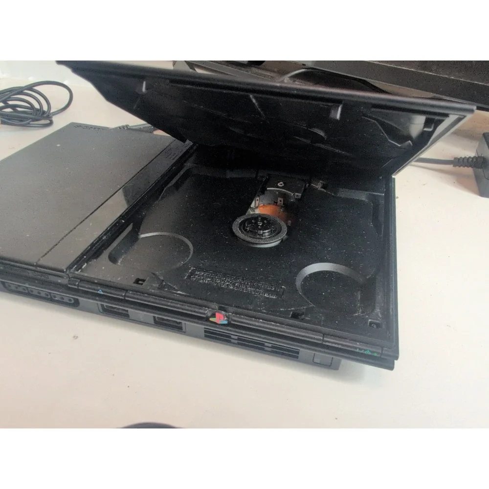 Sony PlayStation 2 PS2 Slim Black Console Bundle Controller Cables Games Tested